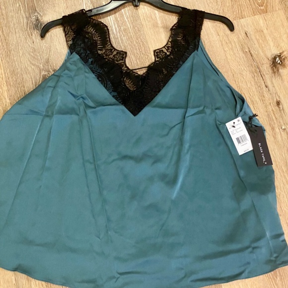 Sultry Teal Lace Trim Satin Cami, brand new condition. - Picture 6 of 12
